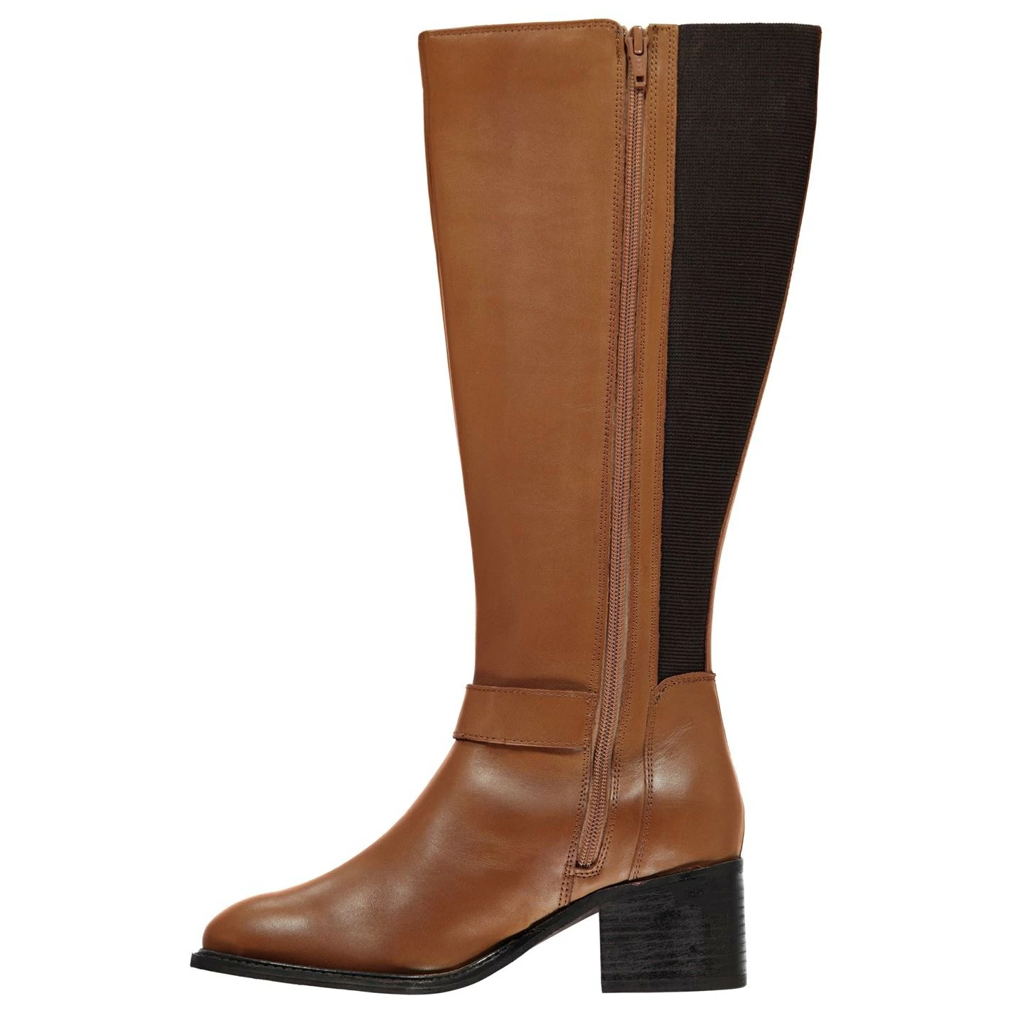 Linea Chunky Heel Knee High Boots - Image 2