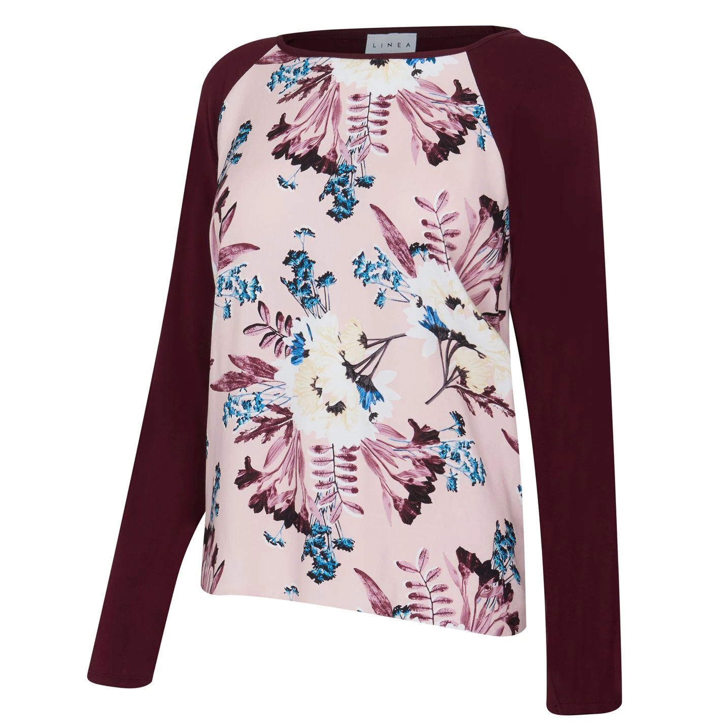 Linea Long Sleeve Floral Pyjama Top - Image 3