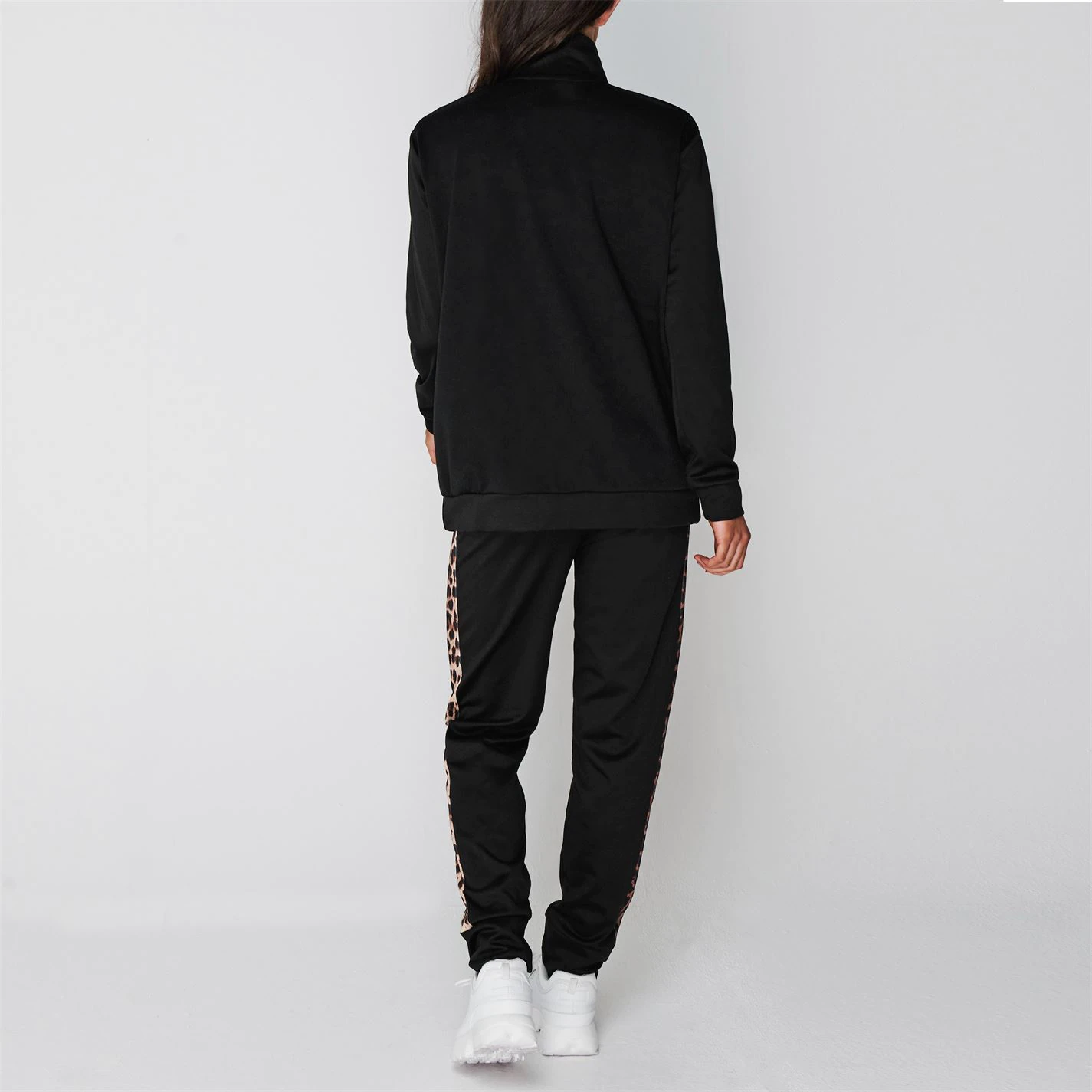 Linea Colour Block Zip Tracksuit Co Ord Set With Animal Print - Image 3
