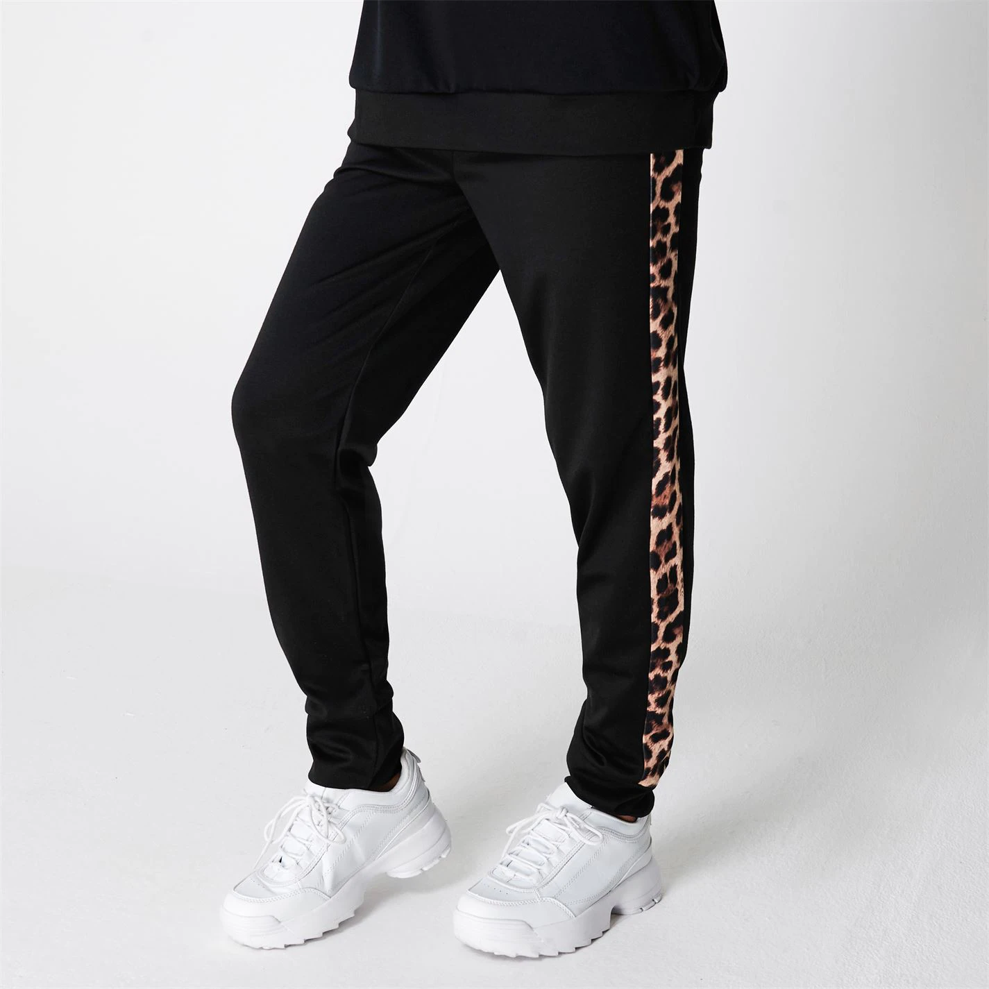 Linea Colour Block Zip Tracksuit Co Ord Set With Animal Print - Image 5