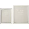 Linea Cream enamel frame hinged 4x6