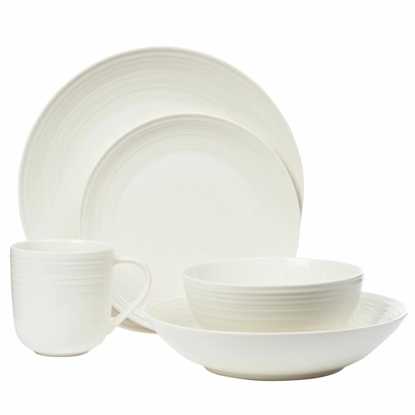 Linea Linea Aspen Fine China 4 Cereal Bowls