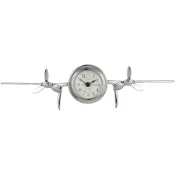 Linea Chrome plane clock