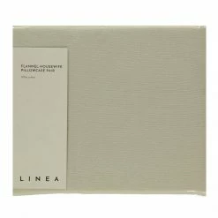 Linea Linea Flannel Housewife Pillow Case Pair