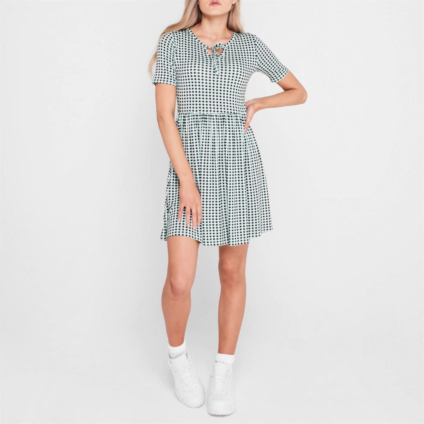 Linea Linea Gingham Smock Dress Ladies - Image 2